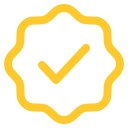 Certification badge icon